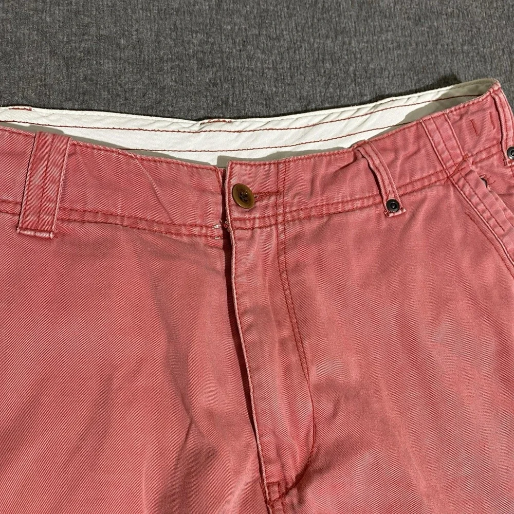 Polo Ralph Lauren Cargo Shorts Men 33 Salmon Pink Cotton Utility Preppy Stencil